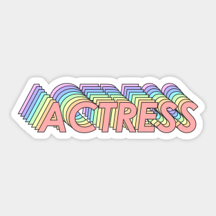 Actress Sticker